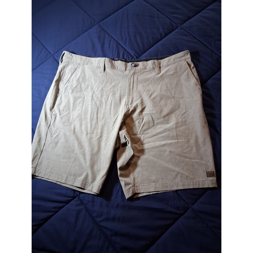 Billabong Submersible Hybrid Short Mens 40 Tan Khaki Heather Stretch Boardshorts